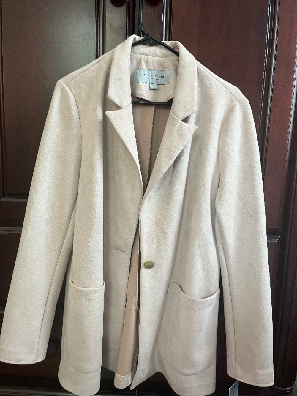 Marc New York Jacket ! Nude Blush color! Size Large! New with tags! Never worn!